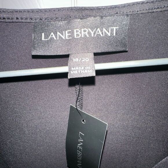 NWT Lane Bryant Elegant Black Wrap Dress - Size 18/20 - Picture 3 of 9